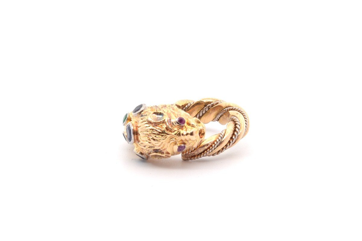 Lalaounis Style Ring In 18k Gold