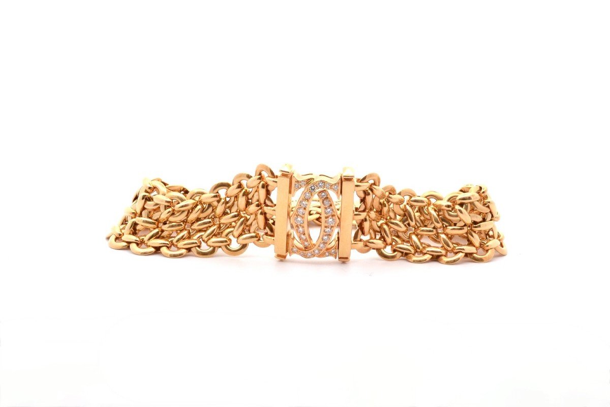 Cartier Penelope Diamond Bracelet In 18k Gold-photo-2