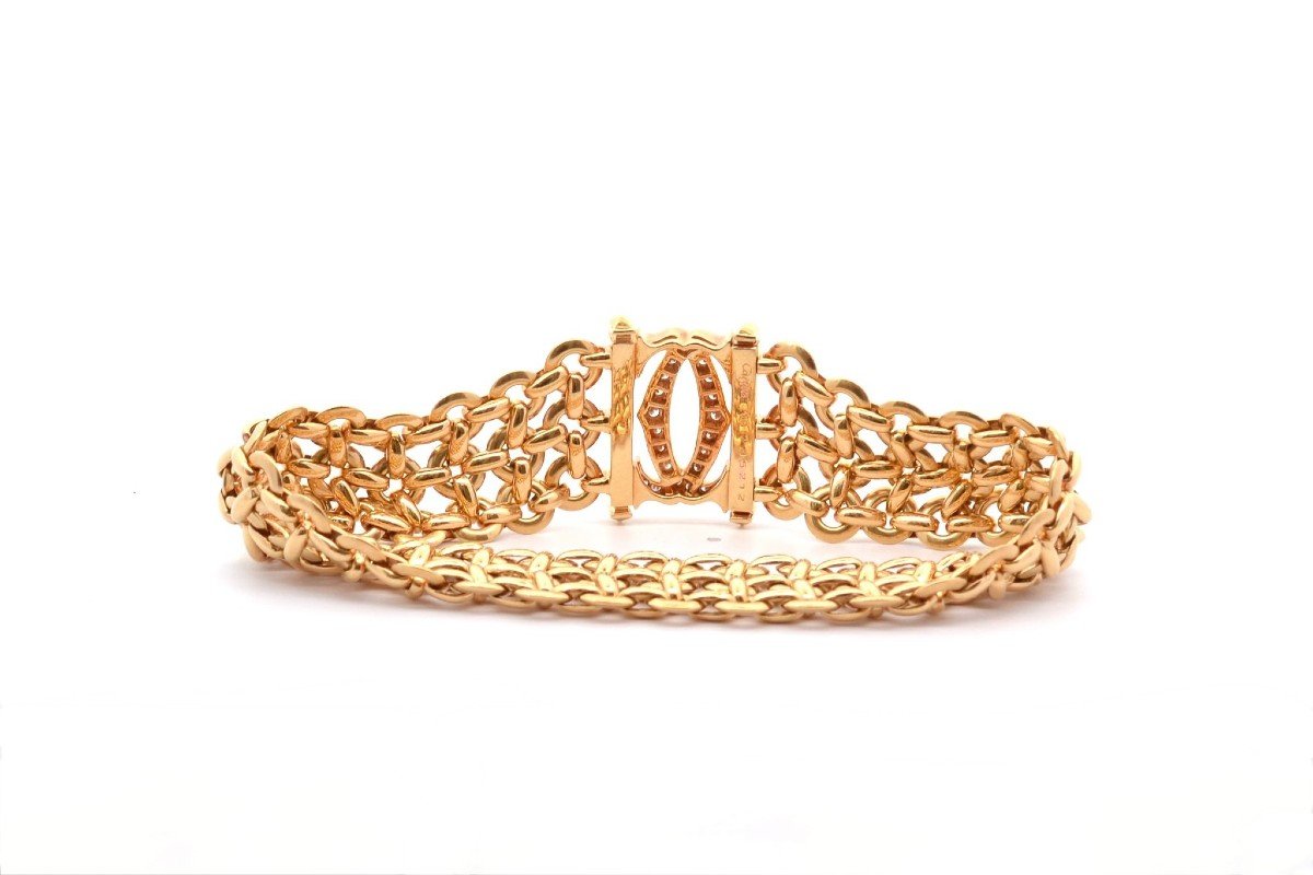 Cartier Penelope Diamond Bracelet In 18k Gold-photo-3