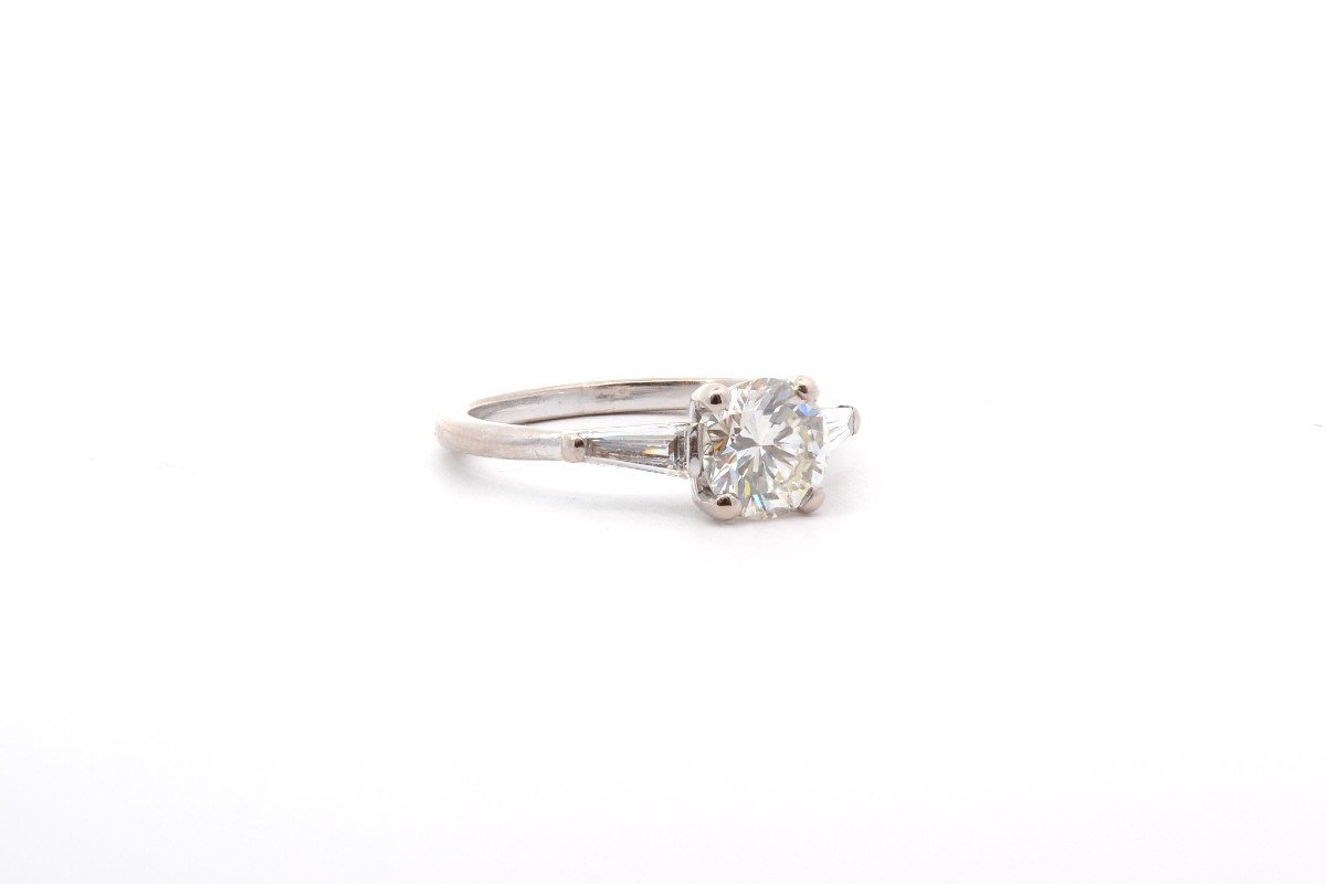 Bague Diamant 1,05cts K/vvs1 En Or 18k-photo-3