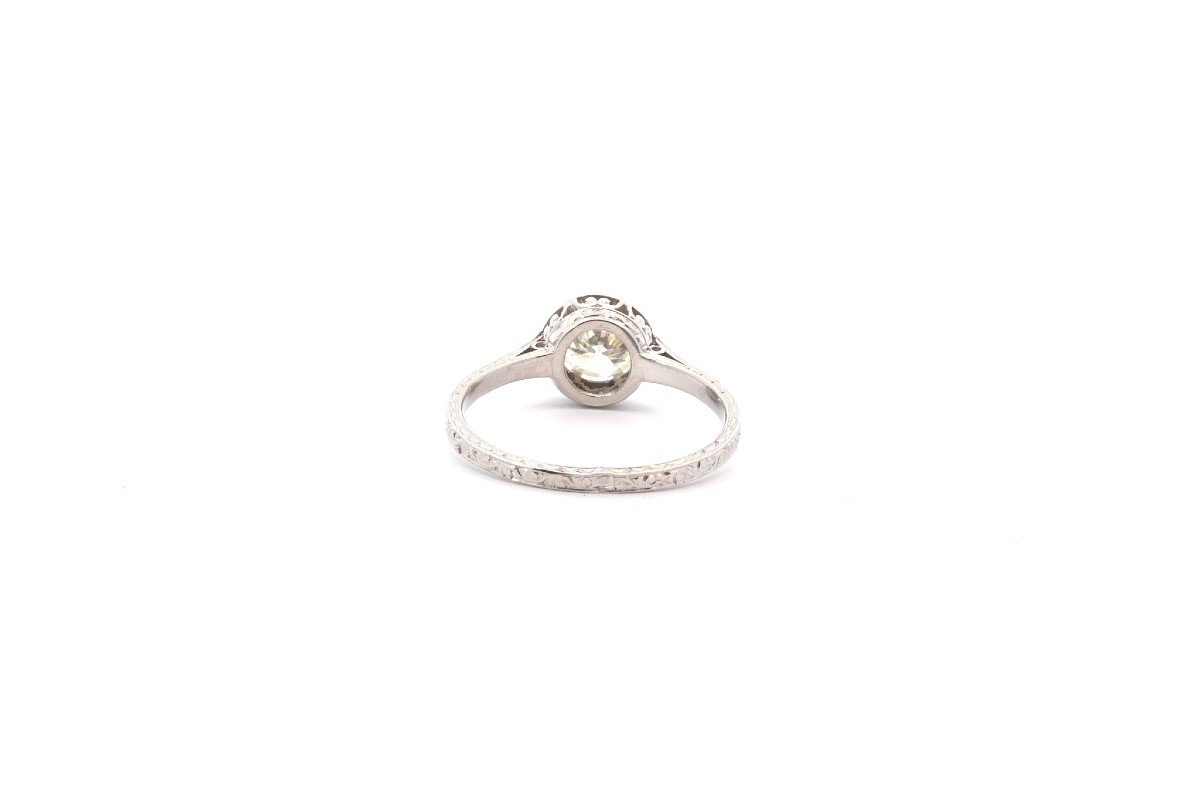 Vintage Diamond Ring In Platinum-photo-1