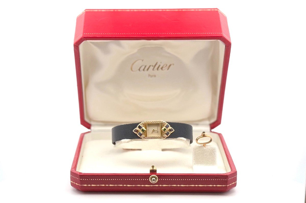 Cartier St Petersburg Watch In 18k Gold-photo-2