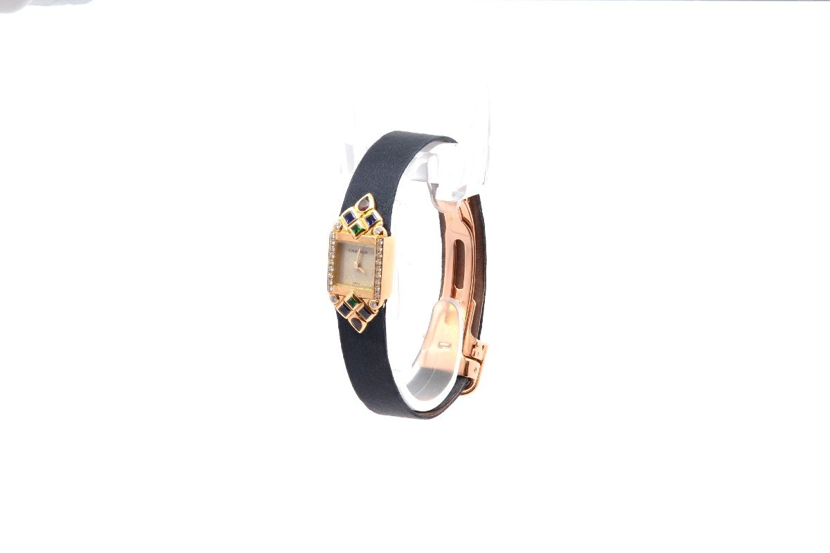 Cartier St Petersburg Watch In 18k Gold-photo-2