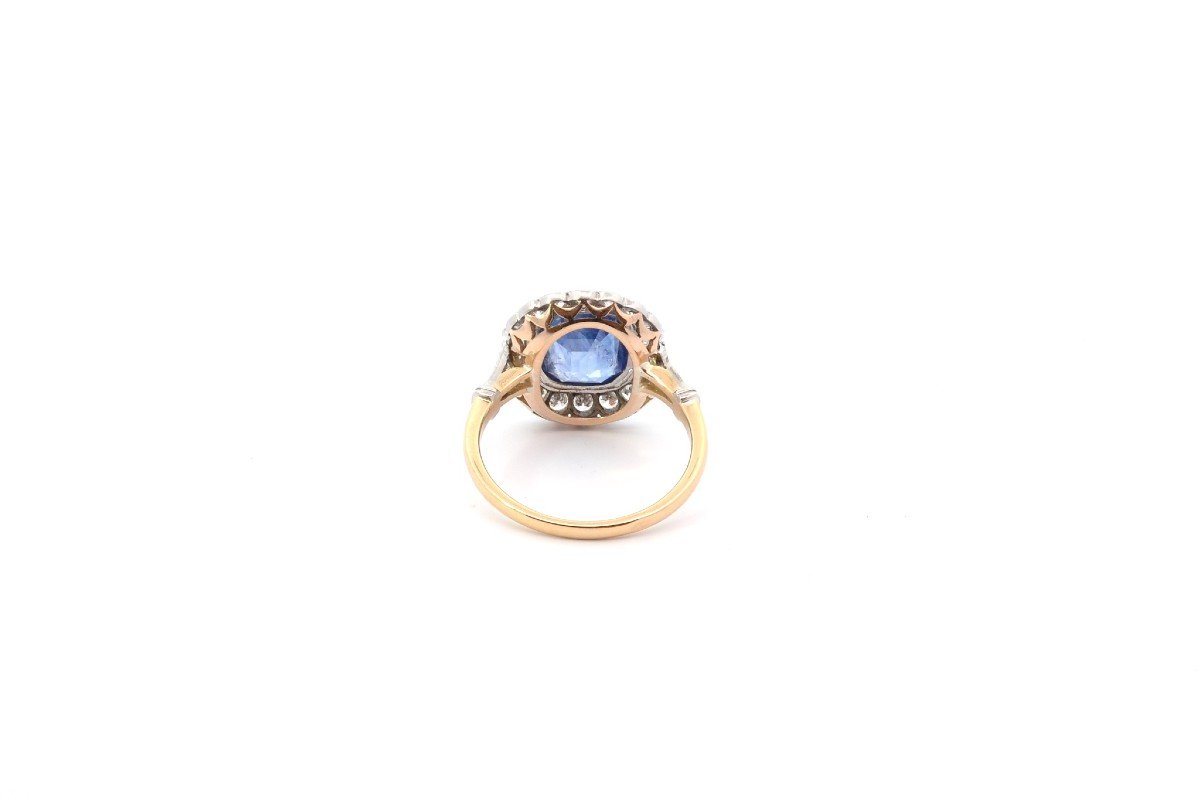 3.15ct Sapphire And Diamond Engagement Ring-photo-1