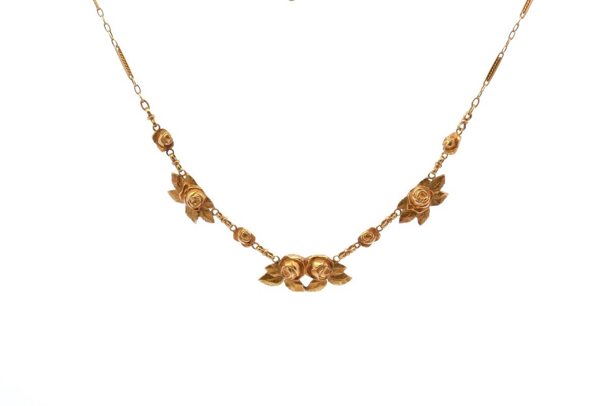 Antique 18k Yellow Gold Necklace