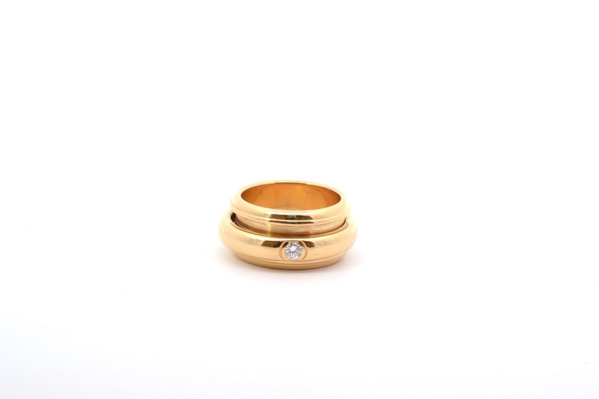 Piaget Ring In 18k Yellow Gold And Diamond-photo-2