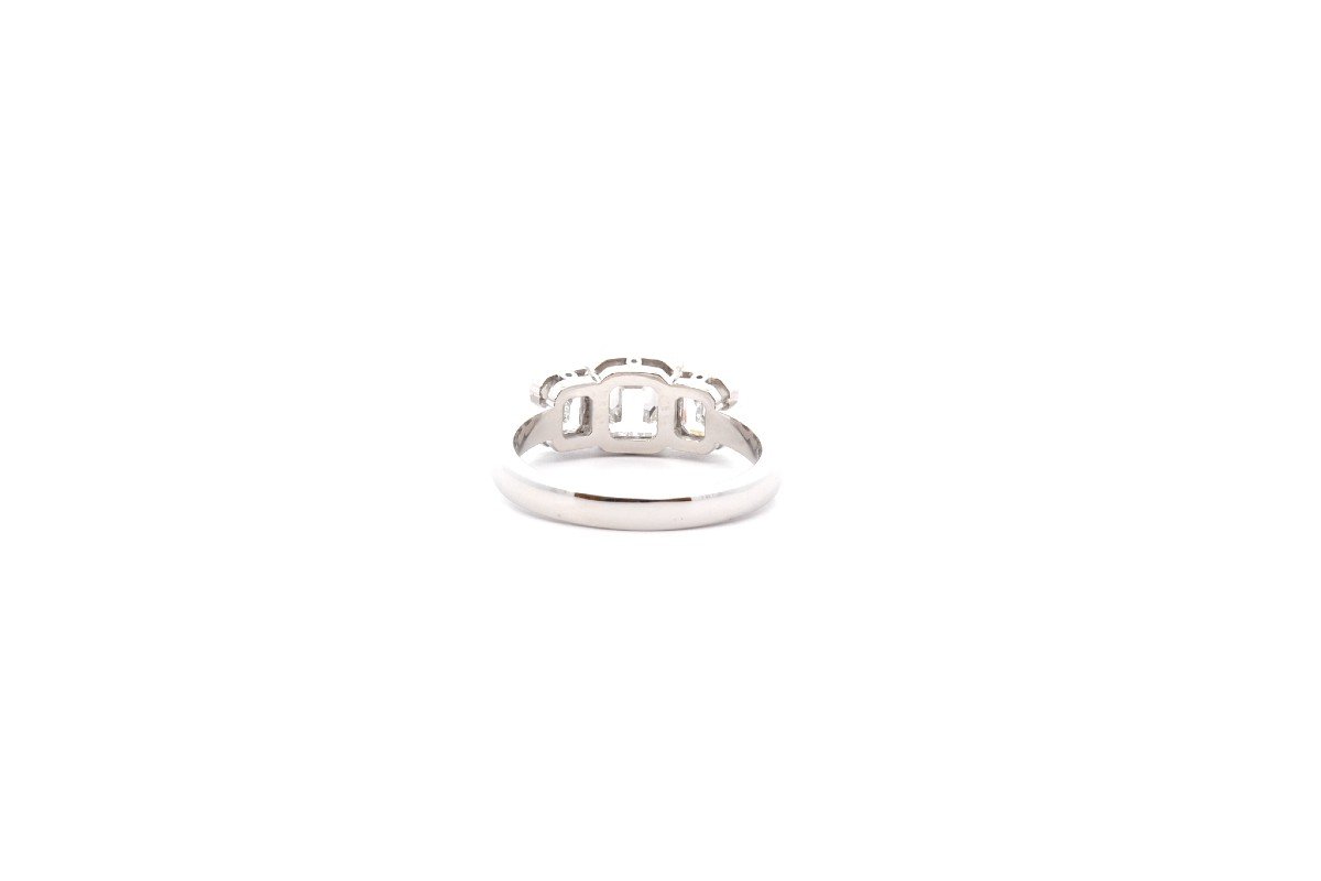 Bague Diamant Taille émeraude 1,03cts F/si2-photo-1