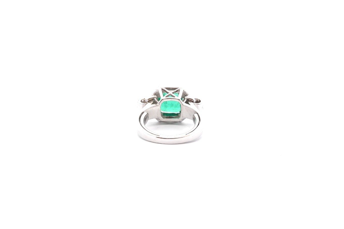 Vintage Emerald Ring 1.54cts And Diamonds-photo-1