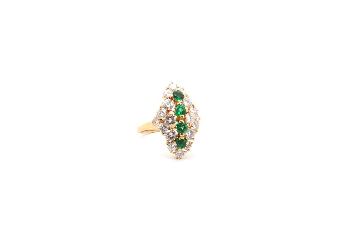 Vintage Emerald And Diamond Ring-photo-3