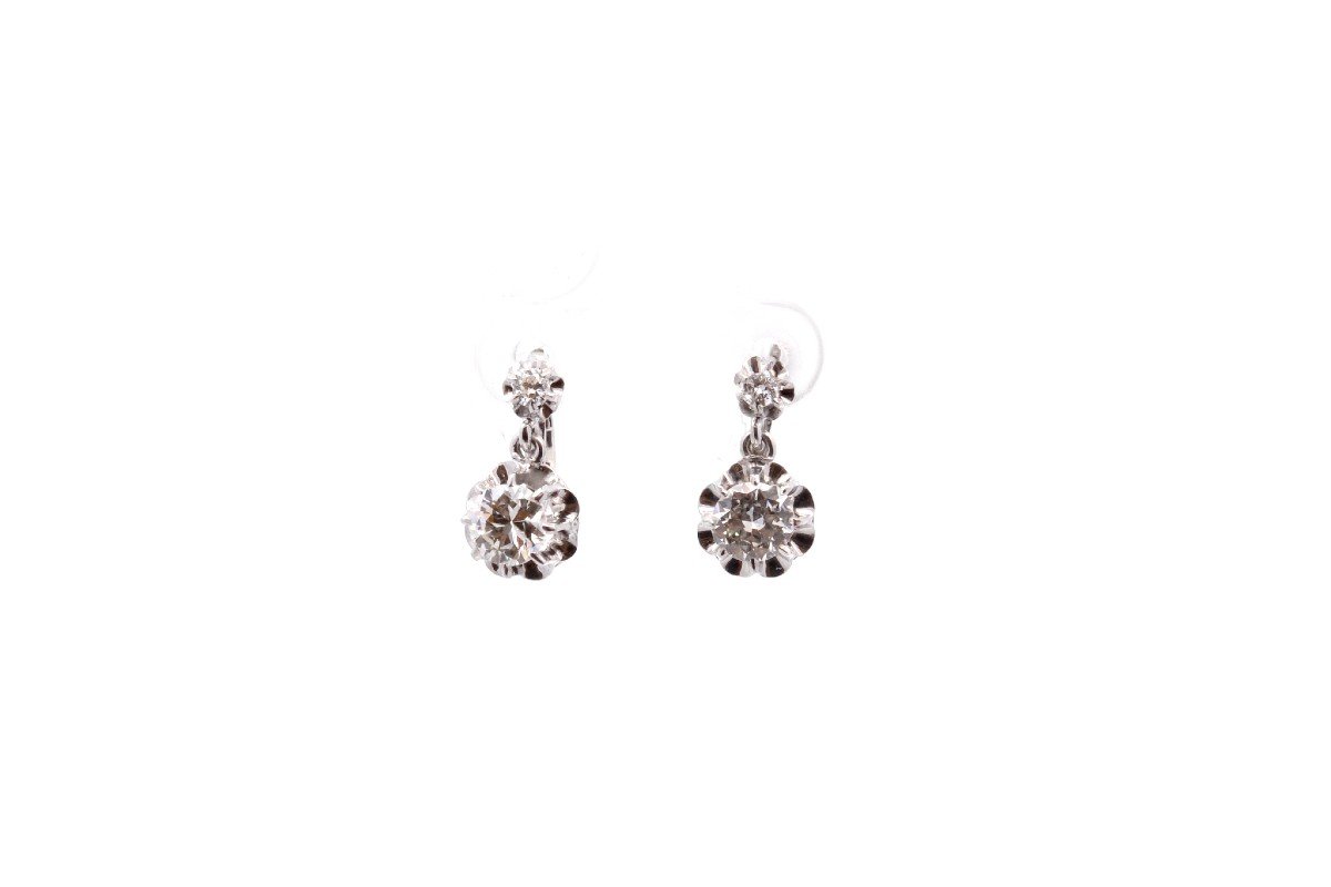 Boucles D’oreilles Vintage Diamants-photo-2