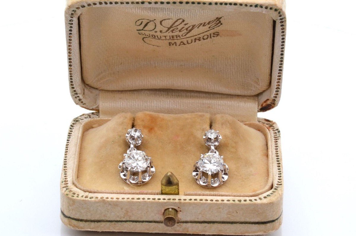 Boucles D’oreilles Vintage Diamants