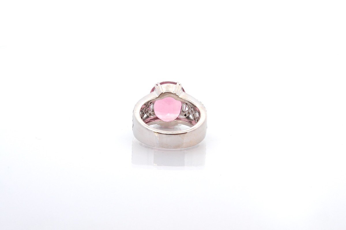 Bague Tourmaline Et Diamants En Or 18k-photo-1