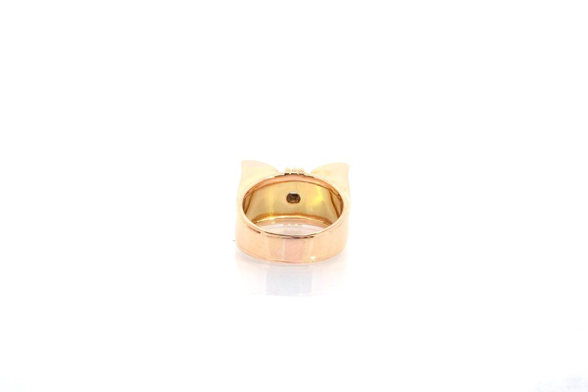 Vintage Diamond Ring In 18k Gold-photo-1