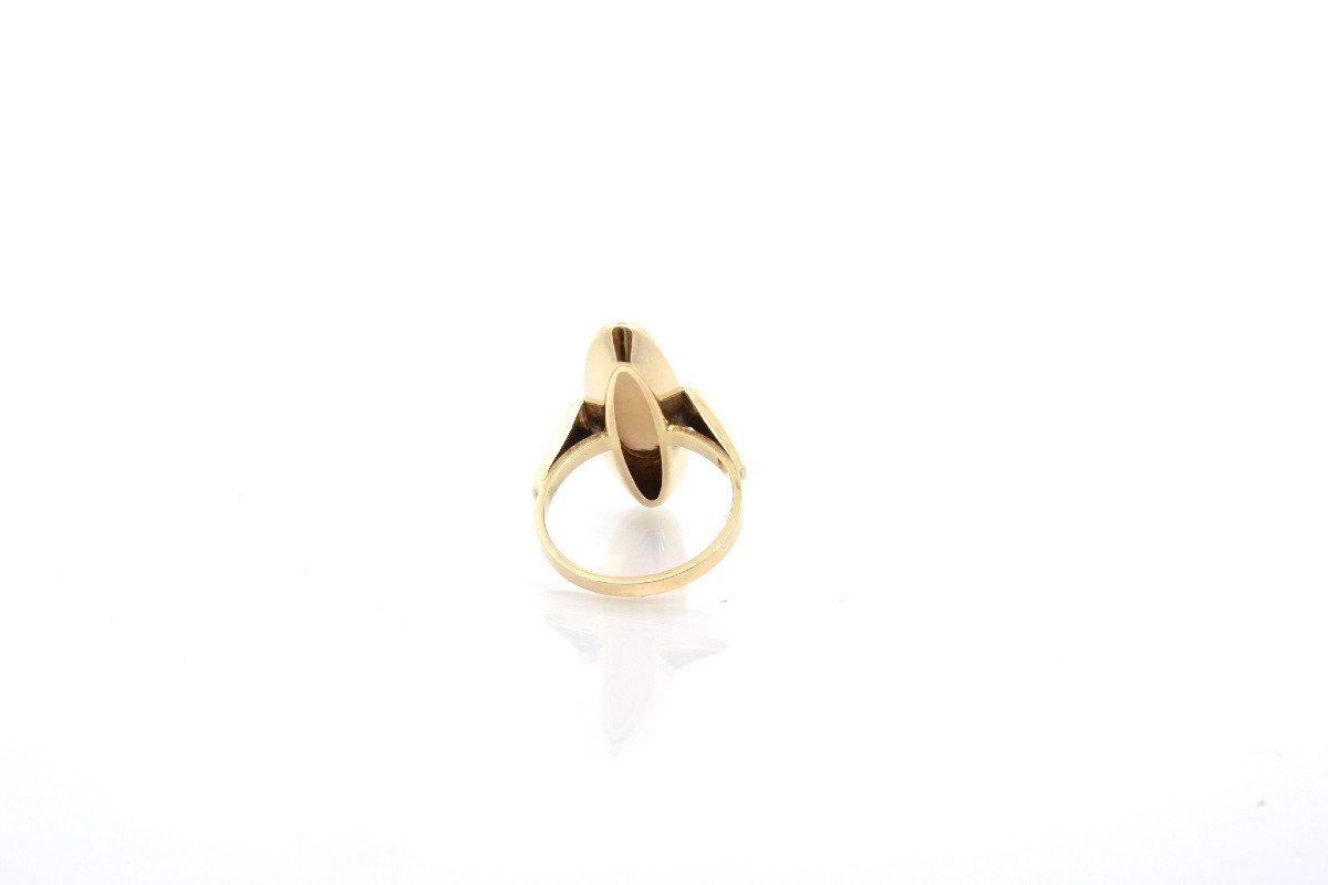 Bague Vintage Opale En Or 14k-photo-1