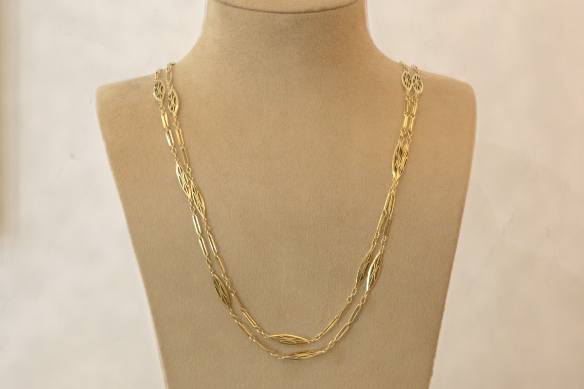 18k Yellow Gold Necklace-photo-2