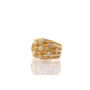 Pre-owned Diamond Ring In 18k Yellow Gold