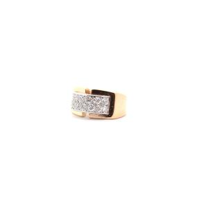 Bague Vintage Diamants En Or 18k