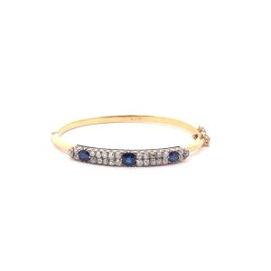 Bracelet Vintage Saphirs Et Diamants