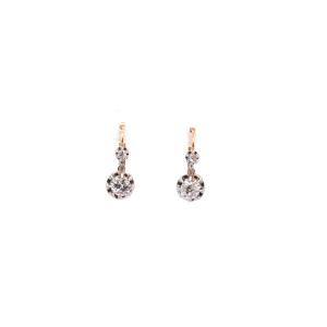 Boucles D’oreilles Vintage Diamants