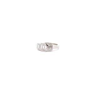 Bague Diamant Taille émeraude 1,03cts F/si2