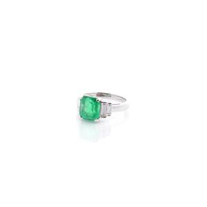 2.54ct Colombian Emerald And Diamond Ring