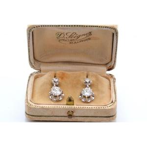 Boucles D’oreilles Vintage Diamants