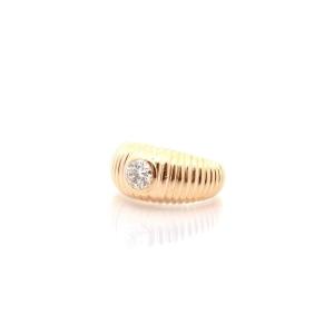 Bague Diamant En Or Jaune 18k