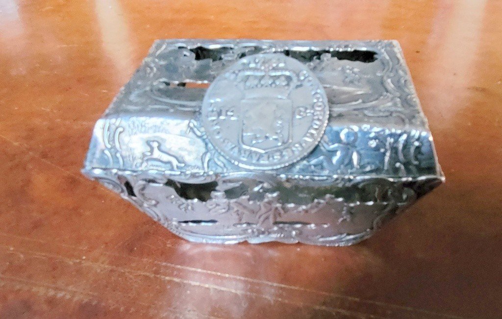 Openwork Box In Sterling Silver - Eighteenth Century-photo-2