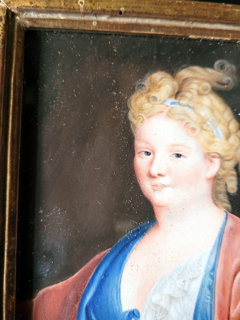  Portrait de Dame - Pastel   XVIIIe Si&egrave;cle-photo-2