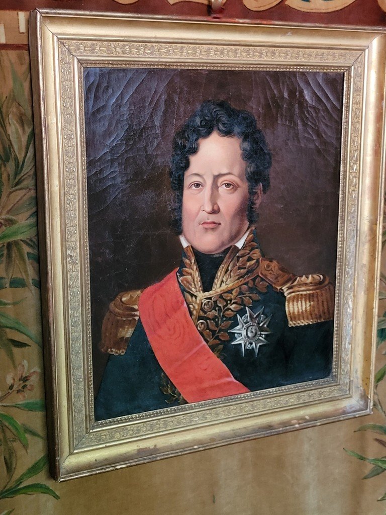 Vintage Portrait Of "louis Philippe" In Its Original Frame - 1830-photo-2