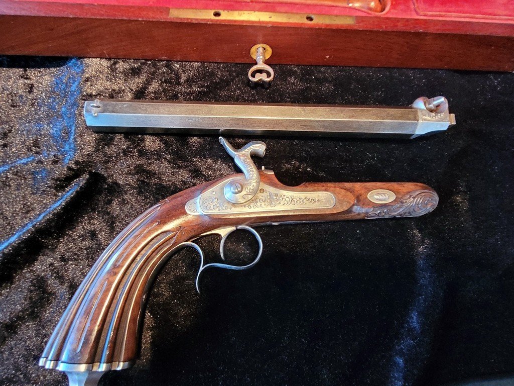 Large Box Of Duel Pistols - 19th Century-photo-5