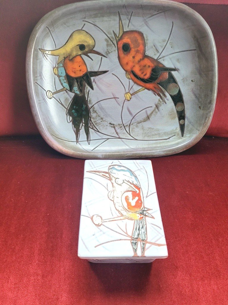 Ceramics From Vallauris - Vence - Monique And Kurt Brunner - 1960s