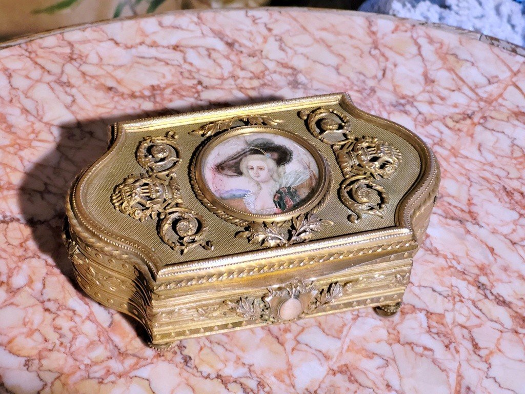 Louis XVI Bronze Jewelry Box - 19th Century 1860-photo-2