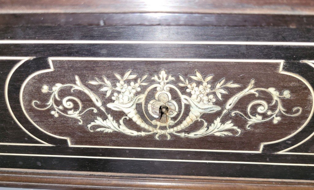 Important Writing Case With Ivory Marquetry From The Napoleon III Period - 19th Century-photo-4