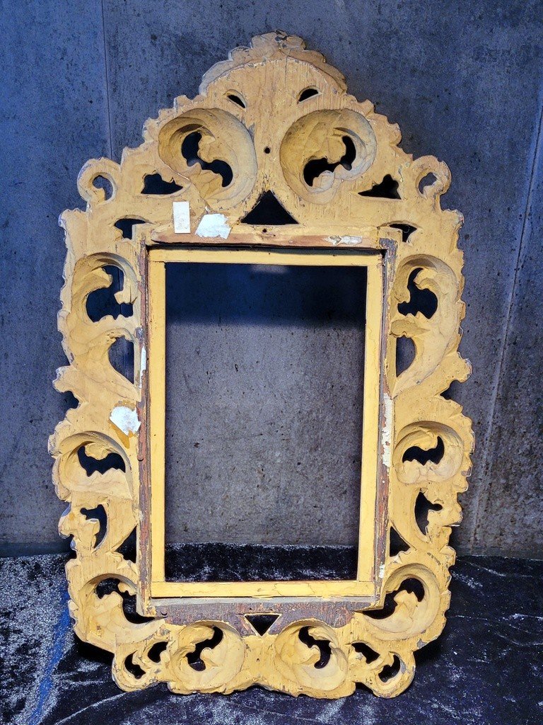  Carved Gilded Wood Frame - Italian Baroque - 18th Century -photo-4