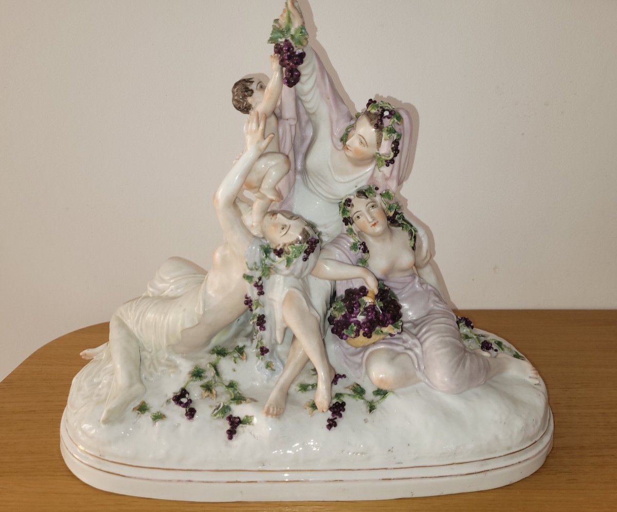 Important Wallendorf Porcelain Group From The 18th Century, 1764