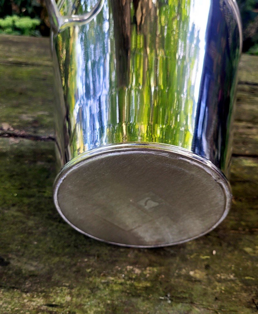 Silver Metal Champagne Bucket - Art Deco-photo-1