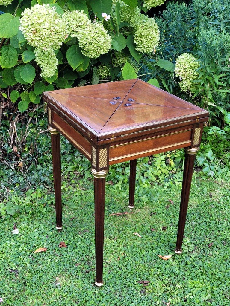  Mahogany "portfolio" Games Table - 19th Century