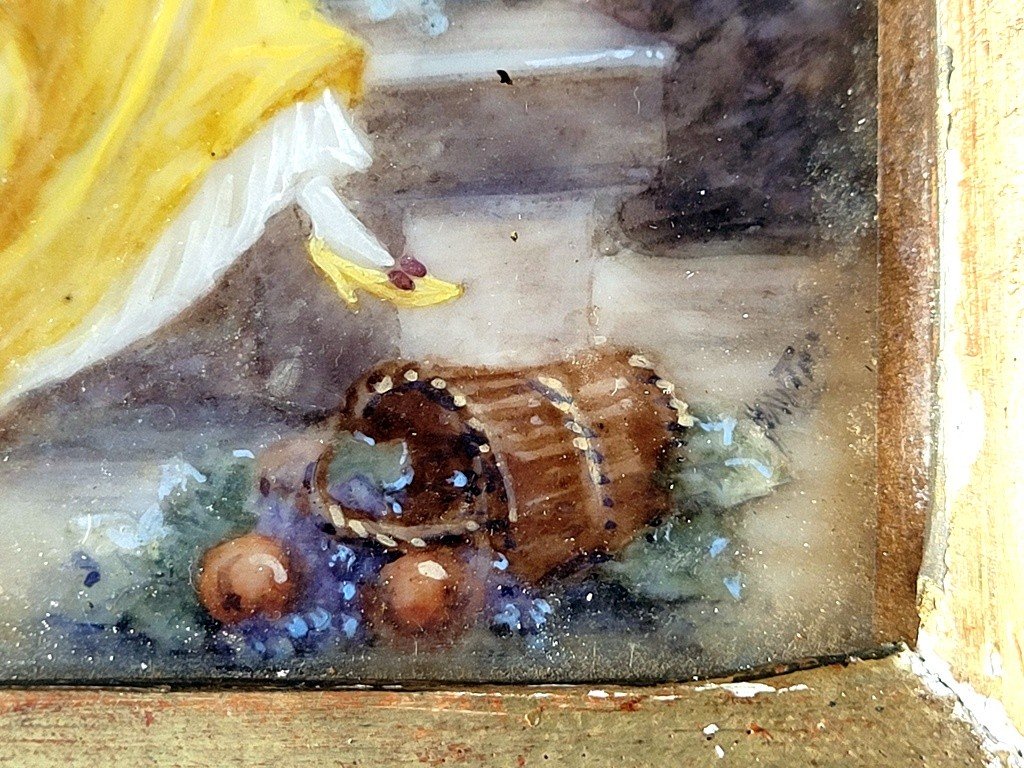 Painted Miniature "naughty Scene" - 18th Century -photo-1