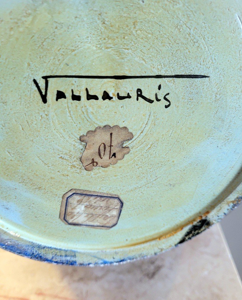  Important Pot-bellied Vase Signed Louis Giraud For Vallauris - Art Deco-photo-1