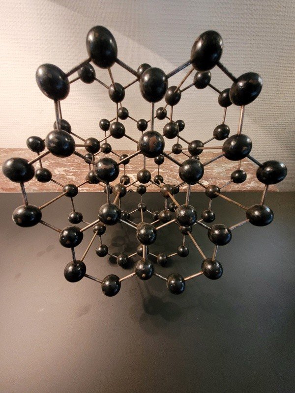 &quot;Mol&eacute;cule&quot; Chimie Scientifique graphite - Cabinet de Curiosit&eacute;s- Ann&eacute;es 50-60