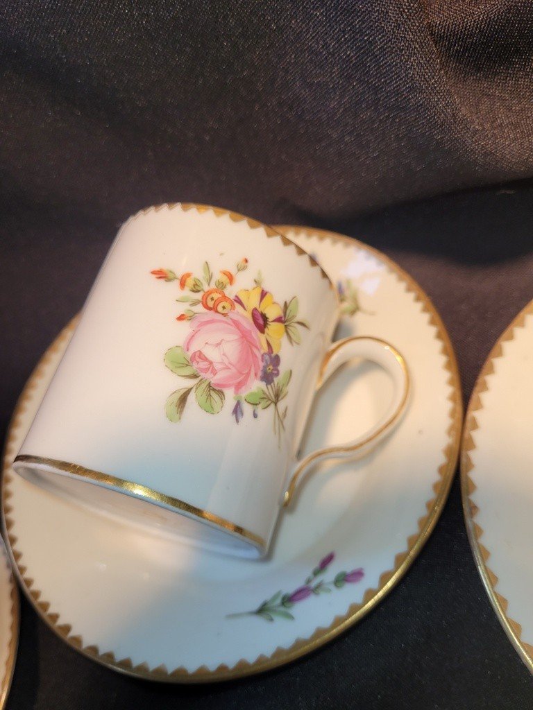  Lille - Manufacture Royale Au Dauphin - 18th Century Polychrome Porcelain Tea Service-photo-3