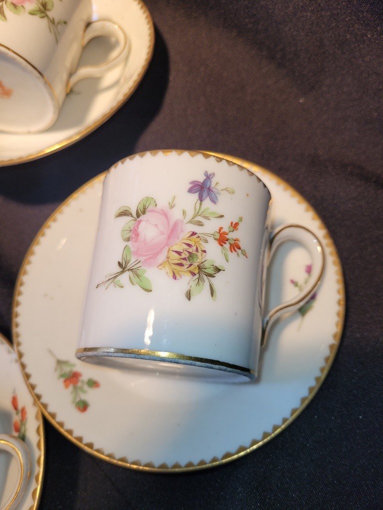  Lille - Manufacture Royale Au Dauphin - 18th Century Polychrome Porcelain Tea Service-photo-4