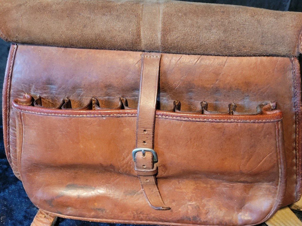  Leather "hand Warmer" Hunting Muff - 1900-photo-3