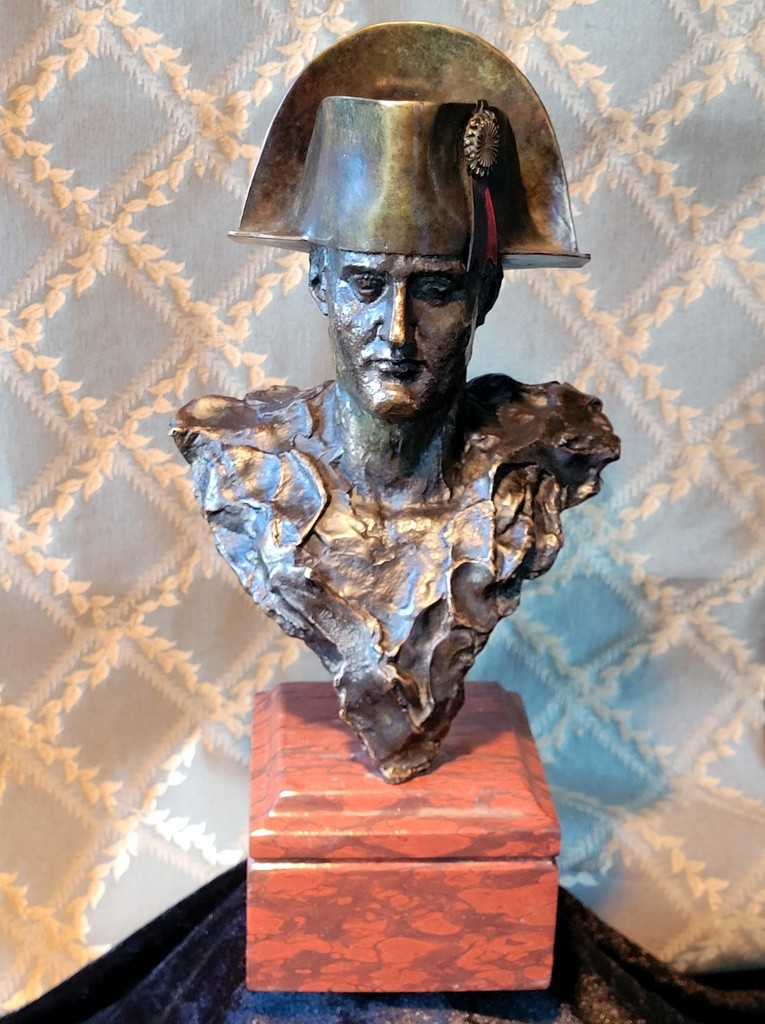  Leonardo Benatov "bust Of Napoleon I" In Bronze Signed - Lost Wax Caster "valsuani"-photo-4