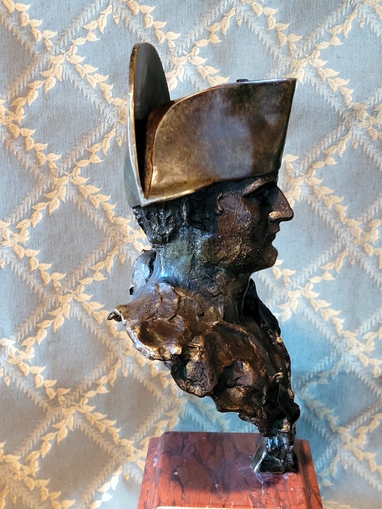  Leonardo Benatov "bust Of Napoleon I" In Bronze Signed - Lost Wax Caster "valsuani"-photo-4