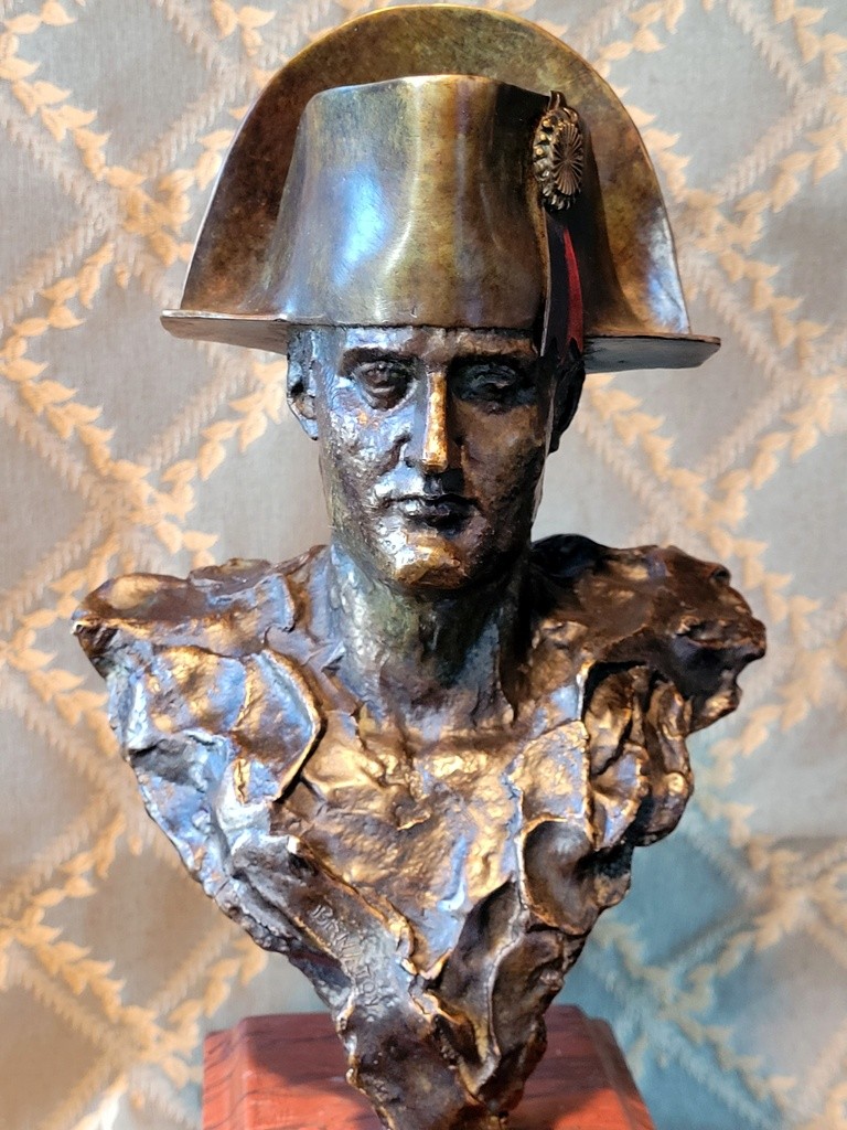  Leonardo Benatov "bust Of Napoleon I" In Bronze Signed - Lost Wax Caster "valsuani"