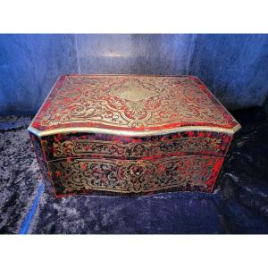 Large Box In Boulle Marquetry - 19th Century
