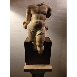 &quot; Torse Masculin Viril Ac&eacute;phale &quot; Sculpture en Marbre