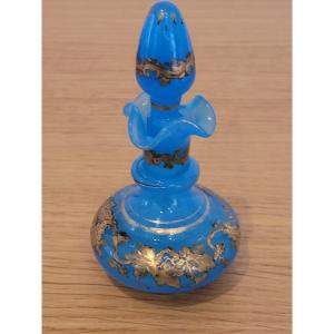 Blue Opaline Perfume Bottle - Charles X Period